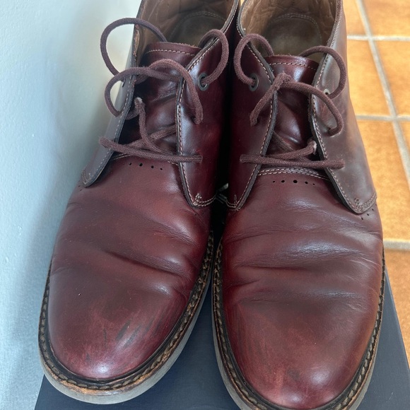 Clarks Men\'s Burgundy Leather Chukka Boots main image 5